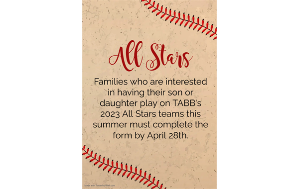 All Star Interest Form